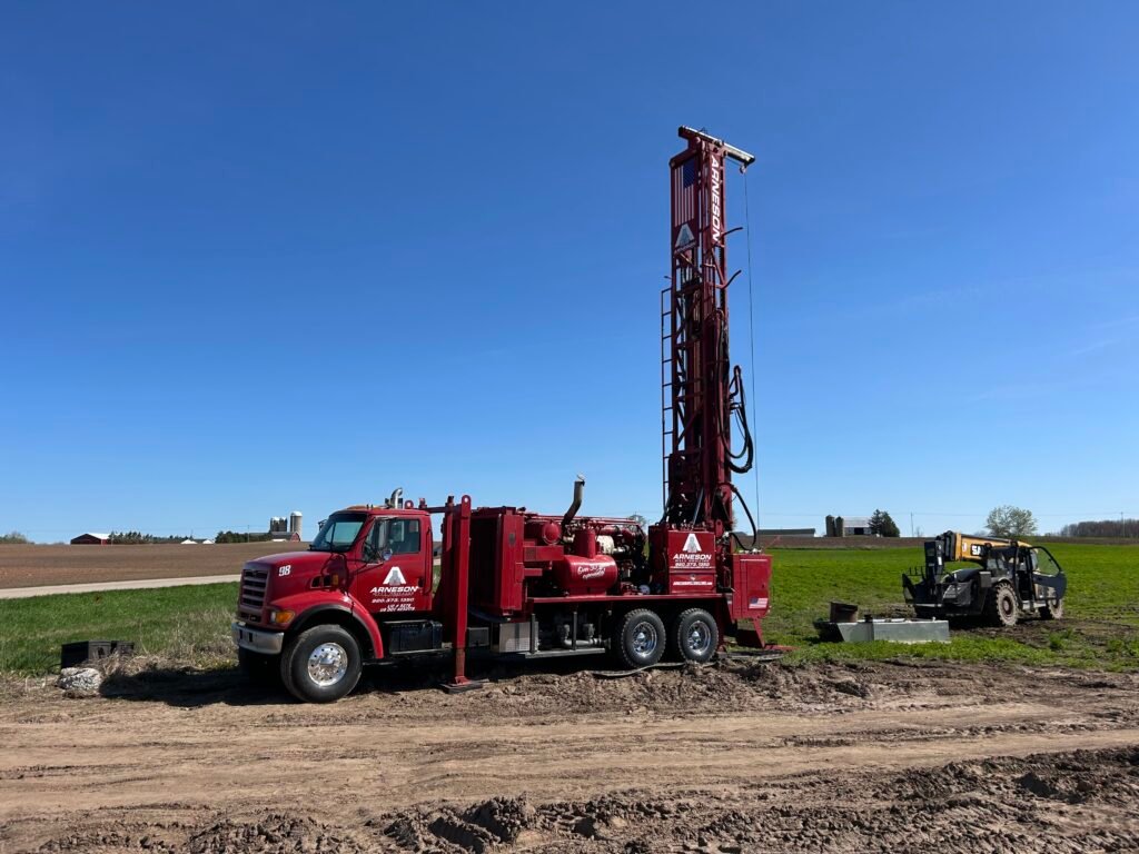 Arneson Well Drilling machine drilling a well